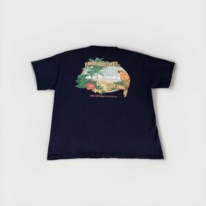 Vtg Rainforest Cafe Tshirt Disney World Mens M Tropical Parrot 90s Y2K Souvenir